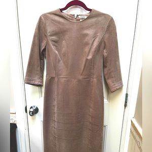 Aritzia Suede like material long straight dress